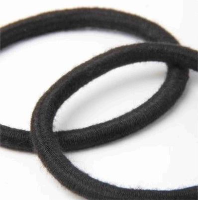 Black 4mm Cotton Elastics