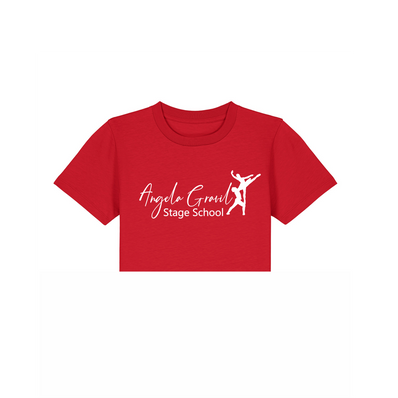 Angela Gravil Kids Raw Hem Crop Tee T-Shirt