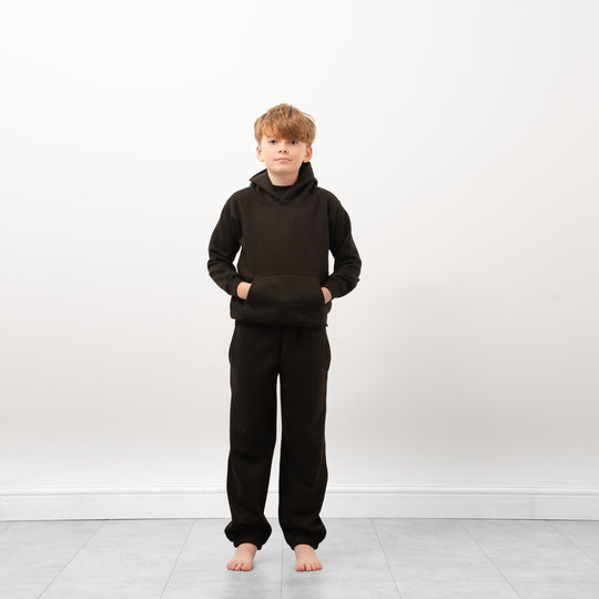 Boys Cuffed Joggers - Black