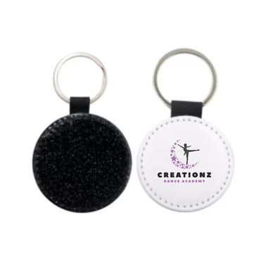 Creationz Dance Academy Glitter Keyring - Circle