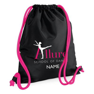 Allure School of Dance Black and Fuschia Icon Gymsac