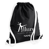Allure School of Dance Black and White Icon Gymsac