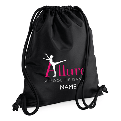 Allure School of Dance Black Icon Gymsac