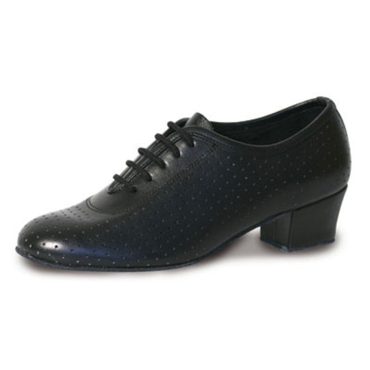 Roch Valley Ladies Audrey Practice Shoe 1.5" Cuban Heel - Black