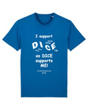 Dice Royal Blue Adult Heavy T-Shirts