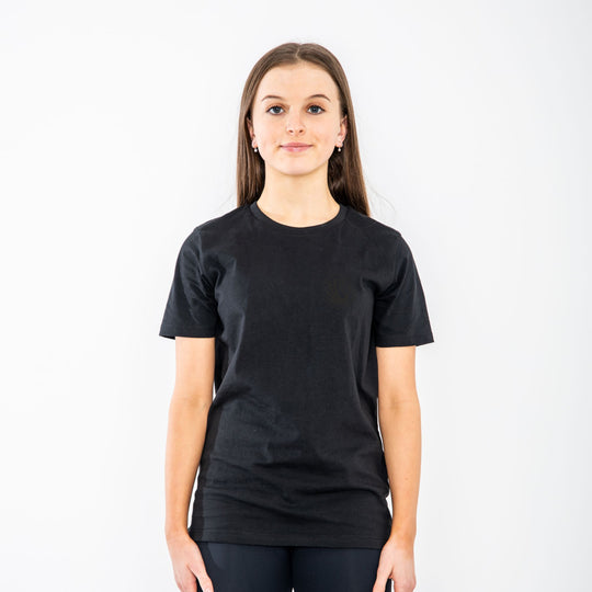 Swan Samba BlackOnBlack Adult Heavy T-Shirt