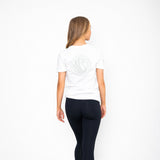 Swan Samba WhiteOnWhite Adult Heavy T-Shirt