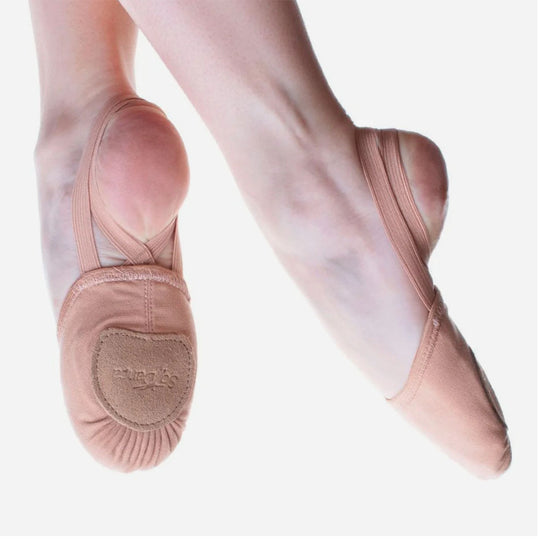 SoDanca Half Sole Canvas Shoe - Nude