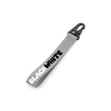 Black White Bag Tag - Grey