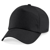 Junior 5 Panel Cap - Black