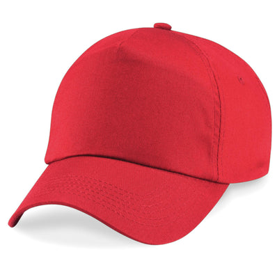 Junior 5 Panel Cap - Red