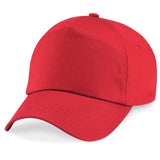 Junior 5 Panel Cap - Red
