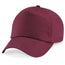 Junior 5 Panel Cap - Burgundy