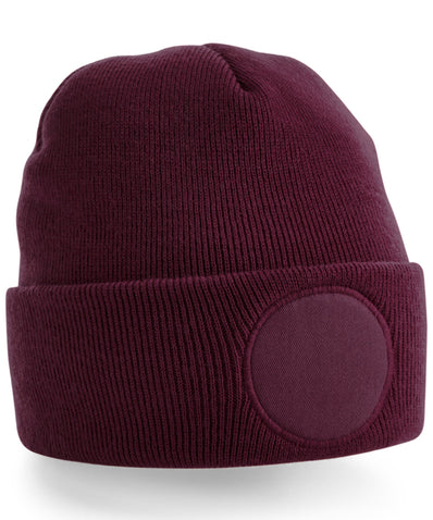 Printers Circular Beanie - Burgundy