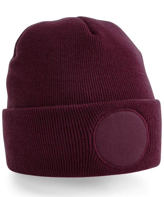 Printers Circular Beanie - Burgundy