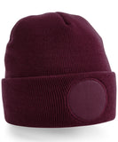 Printers Circular Beanie - Burgundy