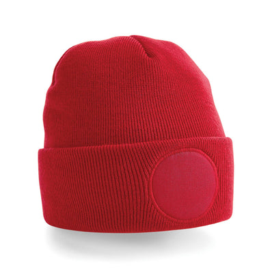 Printers Circular Beanie - Red