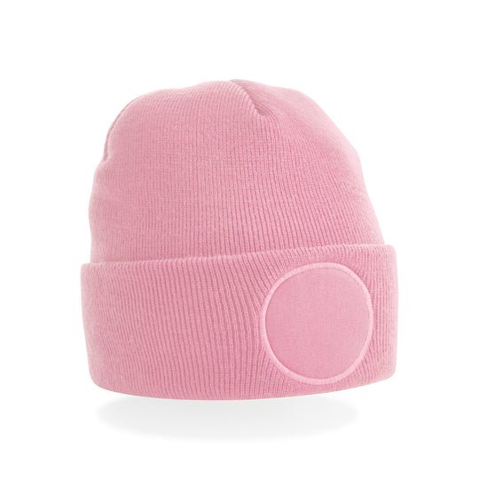 Printers Circular Beanie - Pink