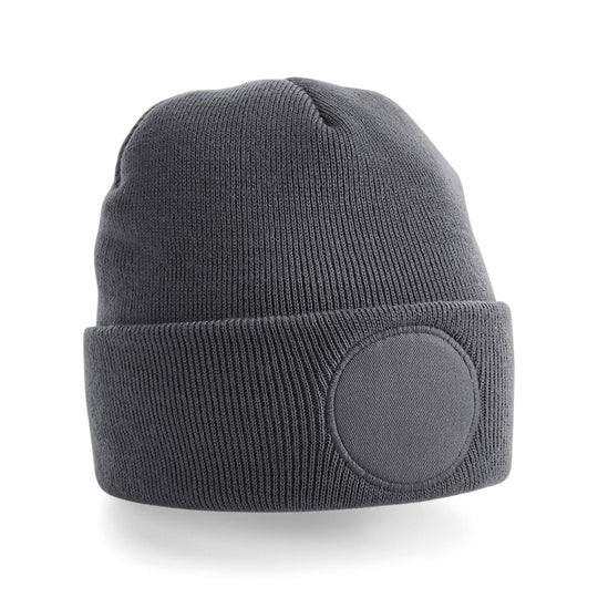 Printers Circular Beanie - Graphite