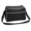 Retro Shoulder Bag - Black/White