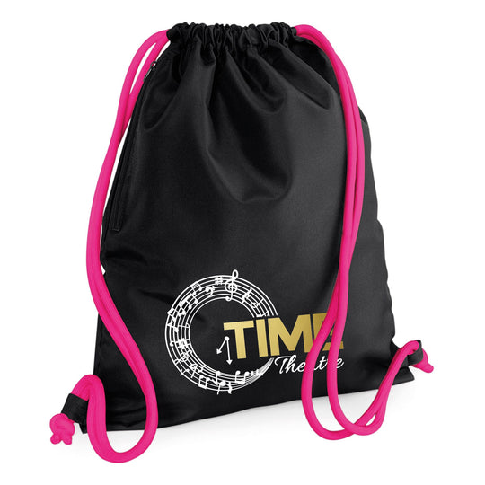 TIME Theatre Black & Pink Icon Gymsac