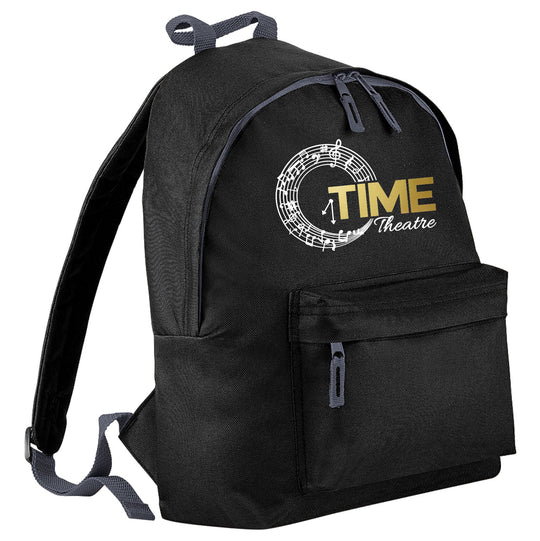 TIME Theatre Black & Grey Original Fashion Backpack