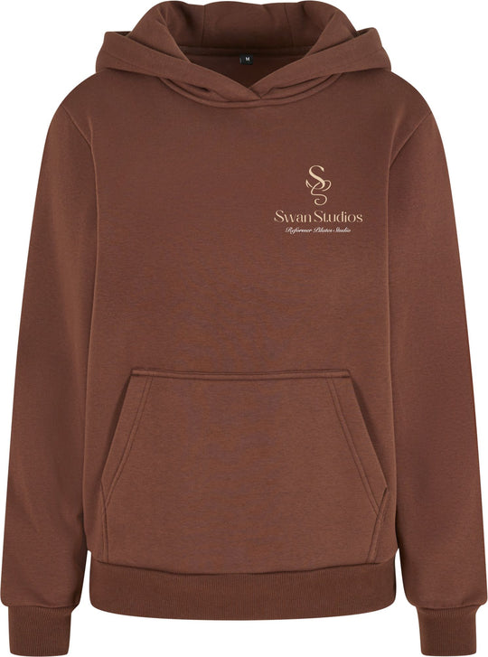 Swan Studios Pilates Unisex Fluffy Hoodie - Chocolate Brown