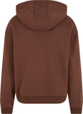 Unisex Fluffy Hoodie - Chocolate Brown