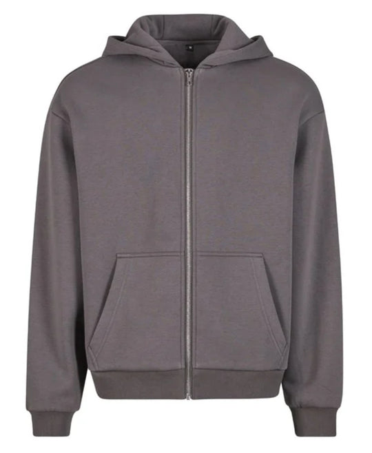 Unisex Fluffy Zipped Hoodie - Magnet