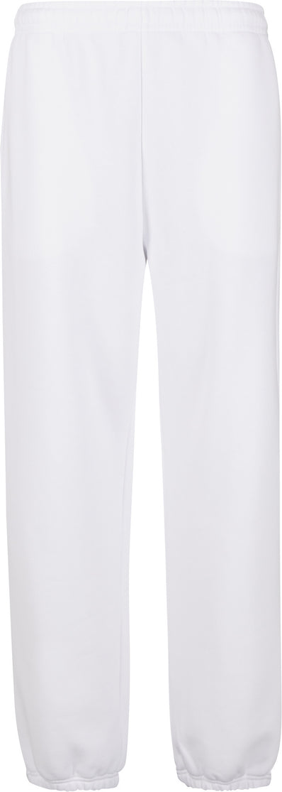 Adults Cuffed Sweatpants - White