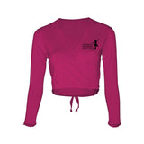 Hannah Spooner Mulberry Cotton Cross-Over Cardigan