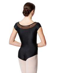 Studio Mesh Cap Sleeve Leotard