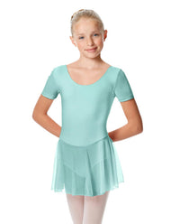 Girls Nelly Cap Sleeve Skirted Leotard