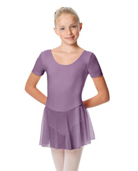 Girls Nelly Cap Sleeve Skirted Leotard