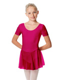 Girls Nelly Cap Sleeve Skirted Leotard