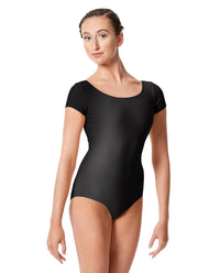 Studio Ladies Shiny Cap Sleeve Leotard