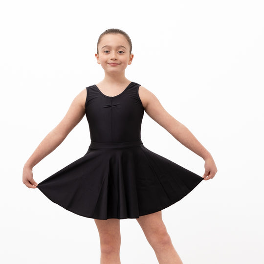 Pandr lycra Circular Skirt - Black