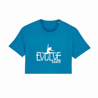 Evolve Dance Adult Raw Hem Crop T-Shirt