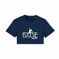 Evolve Dance Adult Raw Hem Crop T-Shirt