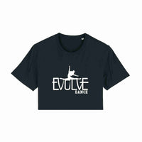 Evolve Dance Adult Raw Hem Crop T-Shirt