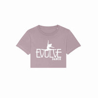 Evolve Dance Adult Raw Hem Crop T-Shirt