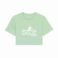 Evolve Dance Adult Raw Hem Crop T-Shirt