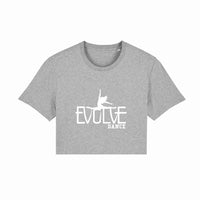 Evolve Dance Adult Raw Hem Crop T-Shirt