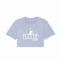 Evolve Dance Adult Raw Hem Crop T-Shirt