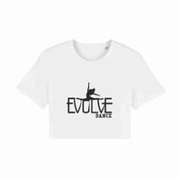 Evolve Dance Adult Raw Hem Crop T-Shirt