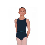Roch Valley Cotton Lycra Sleeveless Leotard - Navy