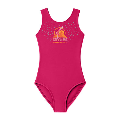 Skyline Gymnastics Tank Leotard - Berry