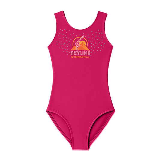 Skyline Gymnastics Tank Leotard - Berry