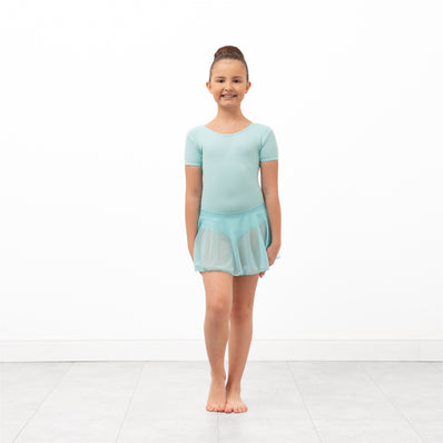 Class Cap Sleeve Skirted Leotard - Aqua
