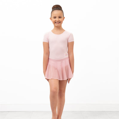 Katie Meghan Boutique Mini Butterfly Ballet Pale Pink Skirted Leotard